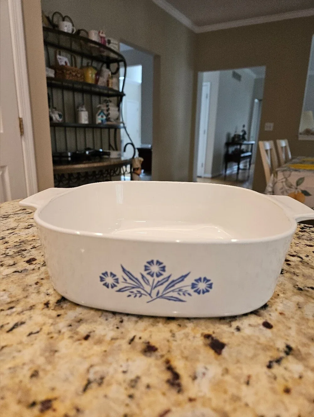 Classic CorningWare 2-qt square Casserole Model A-2-B in the Blue Cornflower
